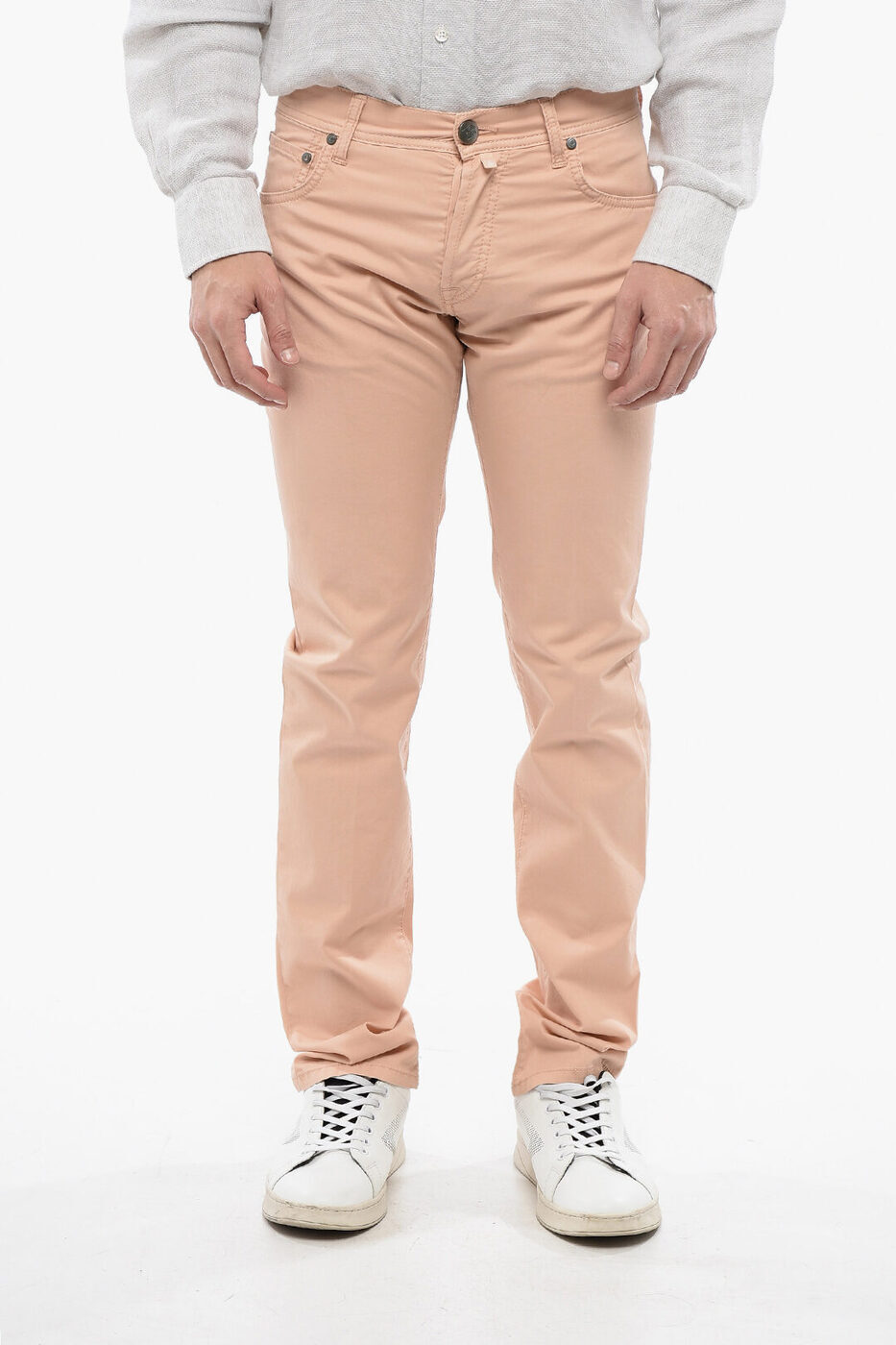 ͥꥢ CORNELIANI ܥ ѥ  Trousers COTTON PANTS WITH EMBROIDERED ...