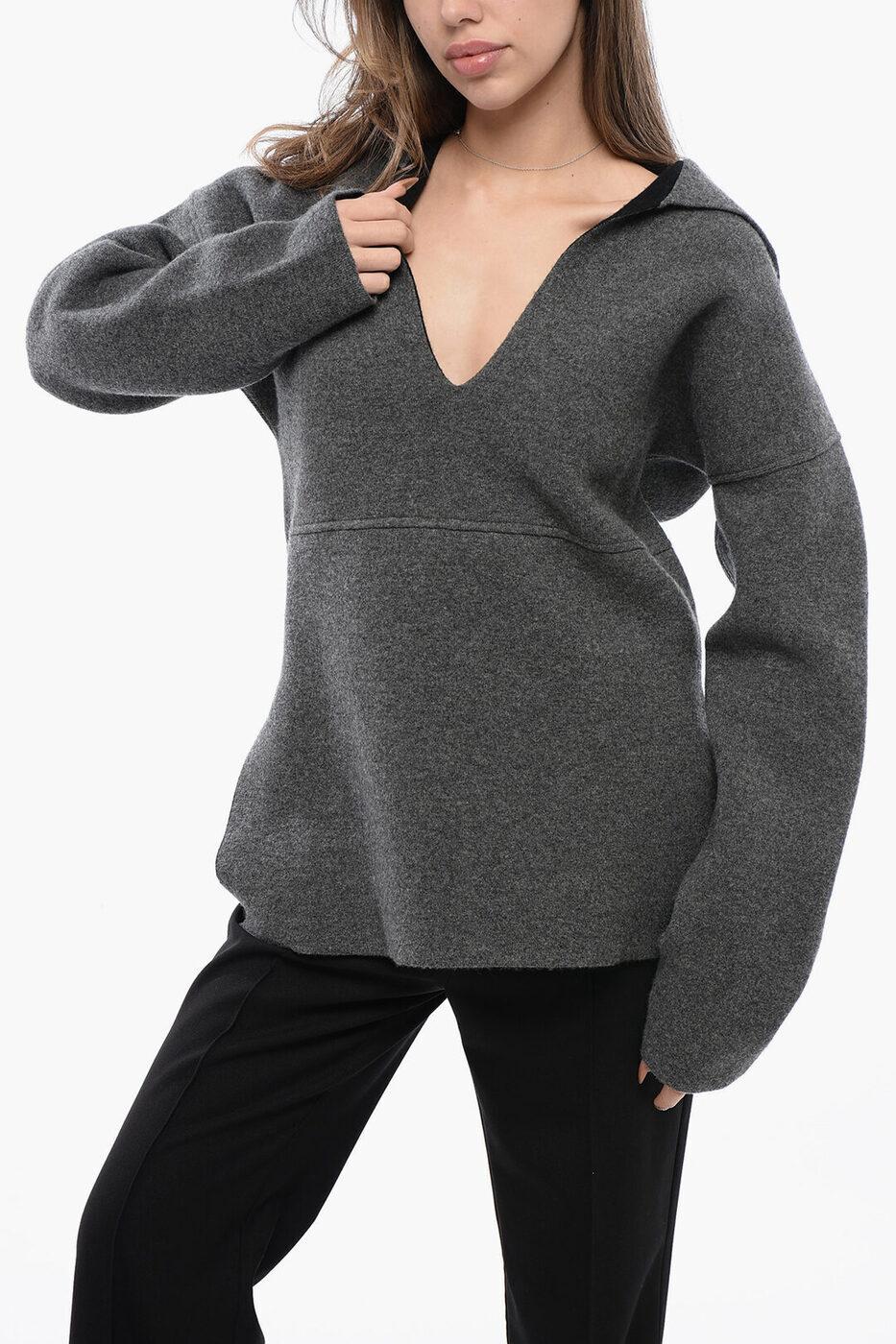 륵 JIL SANDER  ˥åȥ ǥ Knitwear DROPPED SHOULDER OVER SWE...