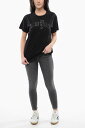 アール サーティーン R13 Tシャツ トップス レディース T-shirts and tops CREW-NECK T-SHIRT WITH PUNK CONTRAST PRINT R13WK001-K106A 0 BLACK 関税 送料無料 ラッピング無料 2020SS dk