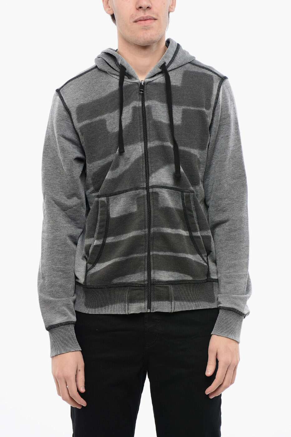 ディーゼル DIESEL スウェットシャツ トレーナー メンズ Sweatshirts RED TAG MAXI LOGO PRINT S-GINN-HOOD-ZIP-L1 HOODIE WITH ZIP C A10434 0IJAT 900 関税 送料無料 ラッピング無料 2020SS dkのサムネイル