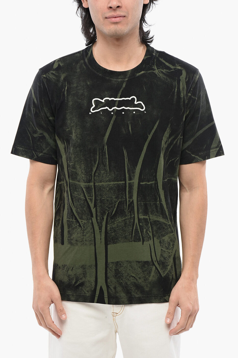 楽天BRANDSHOP・クラージュ楽天市場店【本日ポイント4倍!!】 ディーゼル DIESEL Tシャツ トップス メンズ T-shirts and tops RED TAG WRINKLED EFFECT T-JUST-N3 CREW-NECK T-SHIRT A12155 0AJBD 5FVA 関税 送料無料 ラッピング無料 2020SS dk