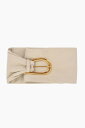 【最大10,000円OFFクーポン!!】 ナヌーシュカ NANUSHKA ベルト レディース Belts FAUX LEATHER DAE MAXI BELT WITH GOLDEN-EFFECT BUCKLE 150MM NW22CRBT00171 0 CREME 関税 送料無料 ラッピング無料 2020SS dk