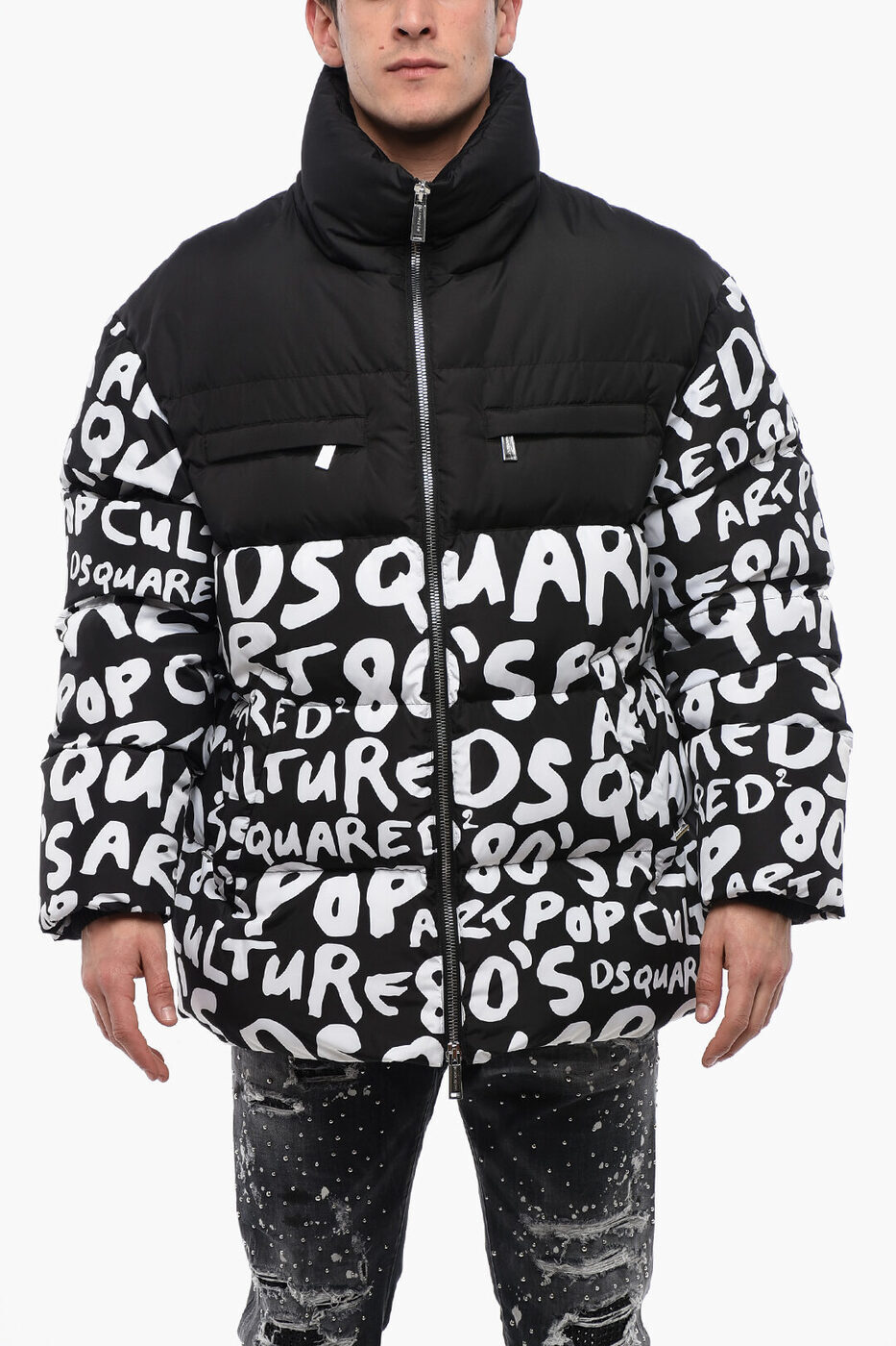 ǥ DSQUARED2 㥱å  Jackets QUILTED POP 80' DOWN JACKET WITH...