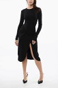 【1000円OFFクーポン配布中!!】 オフホワイト OFF WHITE ワンピース ドレス レディース Dresses CREPE VISCOSE TWIST WRAP MIDI DRESS OWDB521S24FAB0011010 関税 送料無料 ラッピング無料 2020SS dk