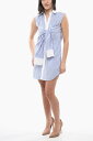 【1000円OFFクーポン配布中!!】 ディースクエアード DSQUARED2 ワンピース ドレス レディース Dresses BALANCED STRIPE SLEEVELESS SHIRT DRESS WITH KNOTTED DETAIL S72CV0499 S78581 006F 関税 送料無料 ラッピング無料 2020SS dk