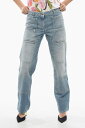 パーム エンジェルス PALM ANGELS デニム レディース Jeans LIGHT WASHED STRAIGHT FIT JEANS WITH KNEE-PANEL PWYA034S24DEN001 4040 関税 送料無料 ラッピング無料 2020SS dk