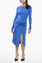【1000円OFFクーポン配布中!!】 オフホワイト OFF WHITE ワンピース ドレス レディース Dresses CREPE VISCOSE TWIST WRAP MIDI DRESS OWDB521S24FAB0014646 関税 送料無料 ラッピング無料 2020SS dk