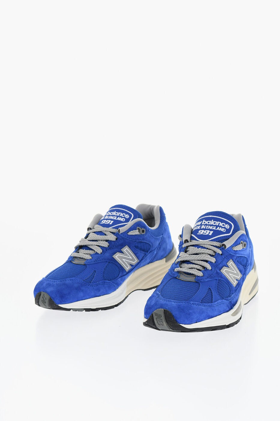 【本日ポイント4倍!!】 ニューバランス NEW BALANCE スニーカー レディース Sneakers SUEDE AND FABRIC 991V2 LOW TOP SNEAKERS U991 F BL2 関税 送料無料 ラッピング無料 2020SS dk
