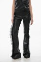 【本日ポイント4倍!!】 オフホワイト OFF WHITE ズボン パンツ レディース Trousers LEATHER PANTS WITH LACE TRIM DETAILS OWJB040S24LEA0011000 関税 送料無料 ラッピング無料 2020SS dk