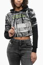 【三連休限定1000円OFF】 ディーゼル DIESEL トレーナー レディース Sweatshirts HOODIE CROP SWEETHIRT WITH EMBOSSED LOGO A12547 0AMDV 141A 関税 送料無料 ラッピング無料 2020SS dk
