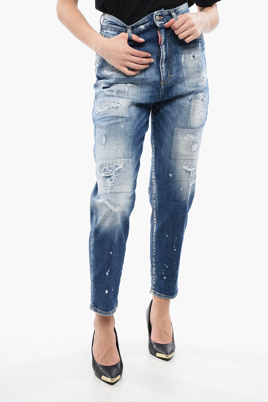 ǥ DSQUARED2 ǥ˥ ǥ Jeans DISTRESS DETAILED 80'S FIT DELAV&#...