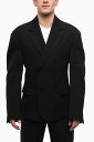 オフホワイト OFF WHITE トレンチ コート メンズ Coats and Trench DOUBLE-BREASTED ROUND WOOL COAT WITH FLAP POCKETS OMEN076F23 FAB001 1010 関税 送料無料 ラッピング無料 2020SS dk