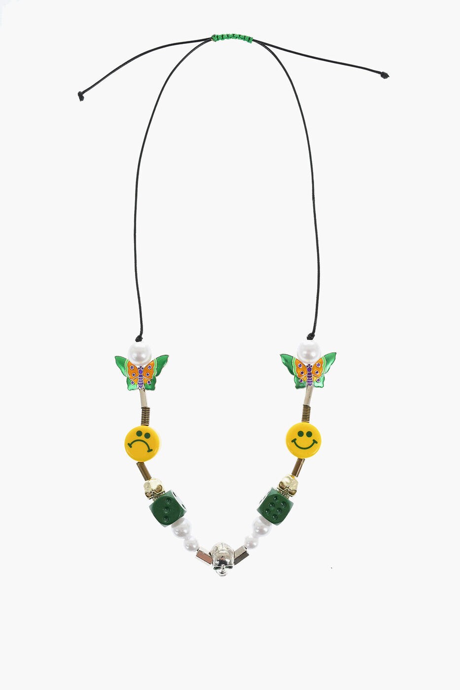 サルーテ SALUTE ジュエリー メンズ Jewelry EVAE+ MOB ADJUSTABLE NECKLACE EMBELLISHED WITH BEADS AND CHA EVAENECKLACEPVC YG 関税 送料無料 ラッピング無料 2020SS dk