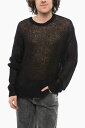 【1000円OFFクーポン配布中!!】 ステューシー STUSSY セーター ニットウェア メンズ Knitwear CREW NECK MOHAIR BLEND SEE THROUGH SWEATER 117205NY BLAC 関税 送料無料 ラッピング無料 2020SS dk