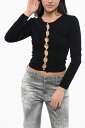 ディースクエアード DSQUARED2 Tシャツ トップス レディース T-shirts and tops KNITTED CUT-OUT TOP WITH PEARL DETAIL S75HA1242 S18435 900 関税 送料無料 ラッピング無料 2020SS dk