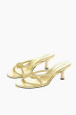 ボッテガ ヴェネタ BOTTEGA VENETA ハイヒール パンプス レディース High heels FRONT KNOTTED LAMÈ LEATHER SANDALS 5CM 775417V3P708265 関税 送料無料 ラッピング無料 2020SS dk