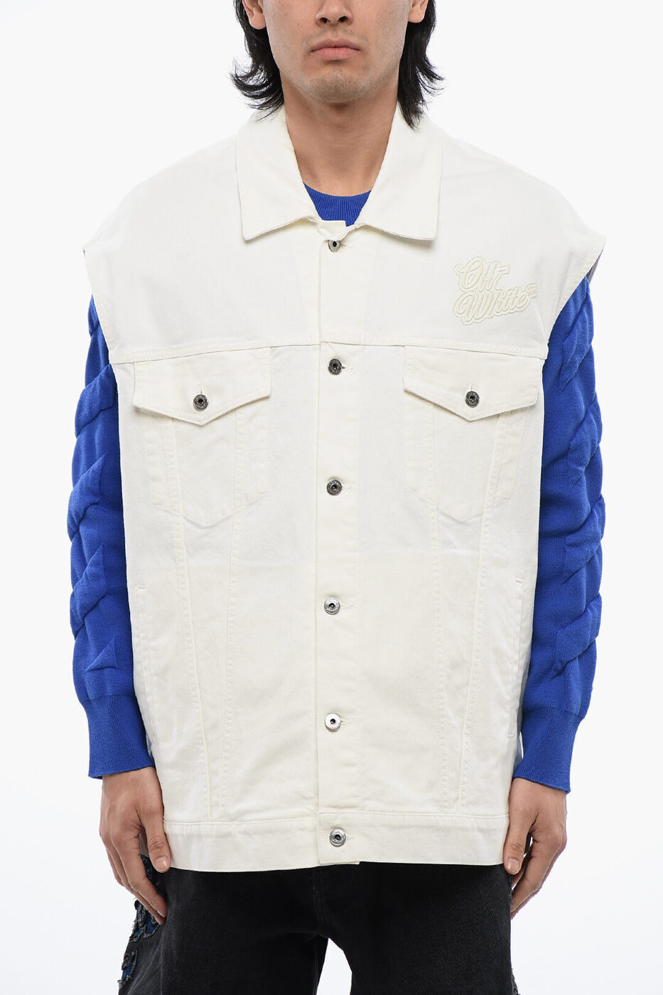 楽天市場】off white オフホワイト デニム ジャケット(メンズ 楽天市場】off white オフホワイト デニム ジャケット(メンズ