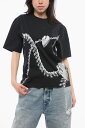 バーバリー BURBERRY Tシャツ トップス レディース T-shirts and tops CREW NECK CHAINED COTTON T-SHIRT WITH PRINT 8088196BLACK IP PAT 関税 送料無料 ラッピング無料 2020SS dk