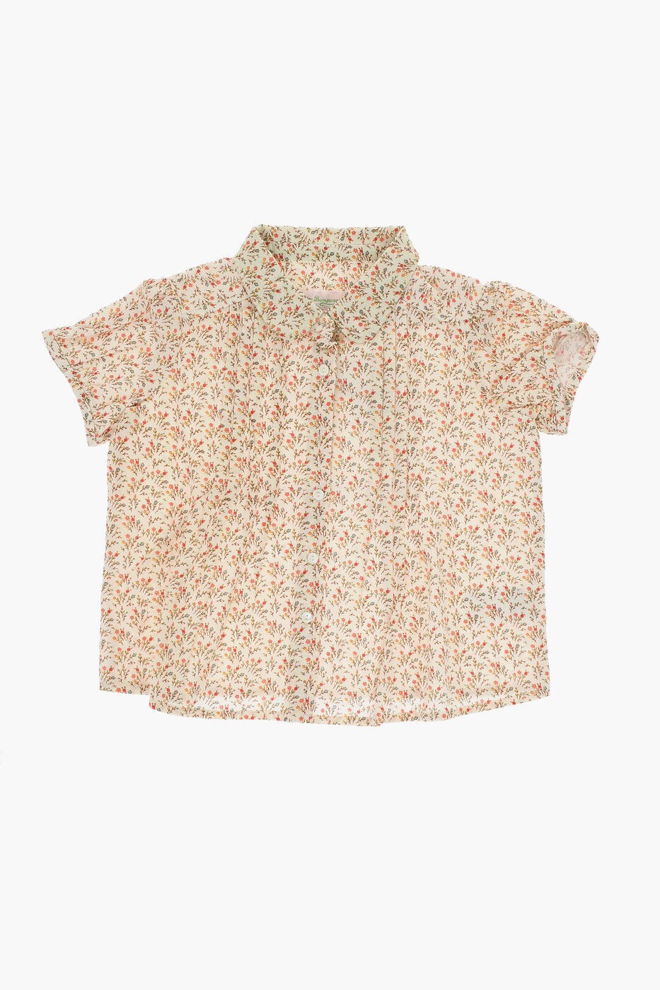 楽天BRANDSHOP・クラージュ楽天市場店【本日ポイント4倍!!】 ボンポワン BONPOINT フォーマルシャツ シャツ ガールズ Formal shirts FLORAL PATTERNED FIAMMETTA SHIRT WITH PLEATS ON THE CHEST S04GSHW00004-ACO 560A 関税 送料無料 ラッピング無料 2020SS dk