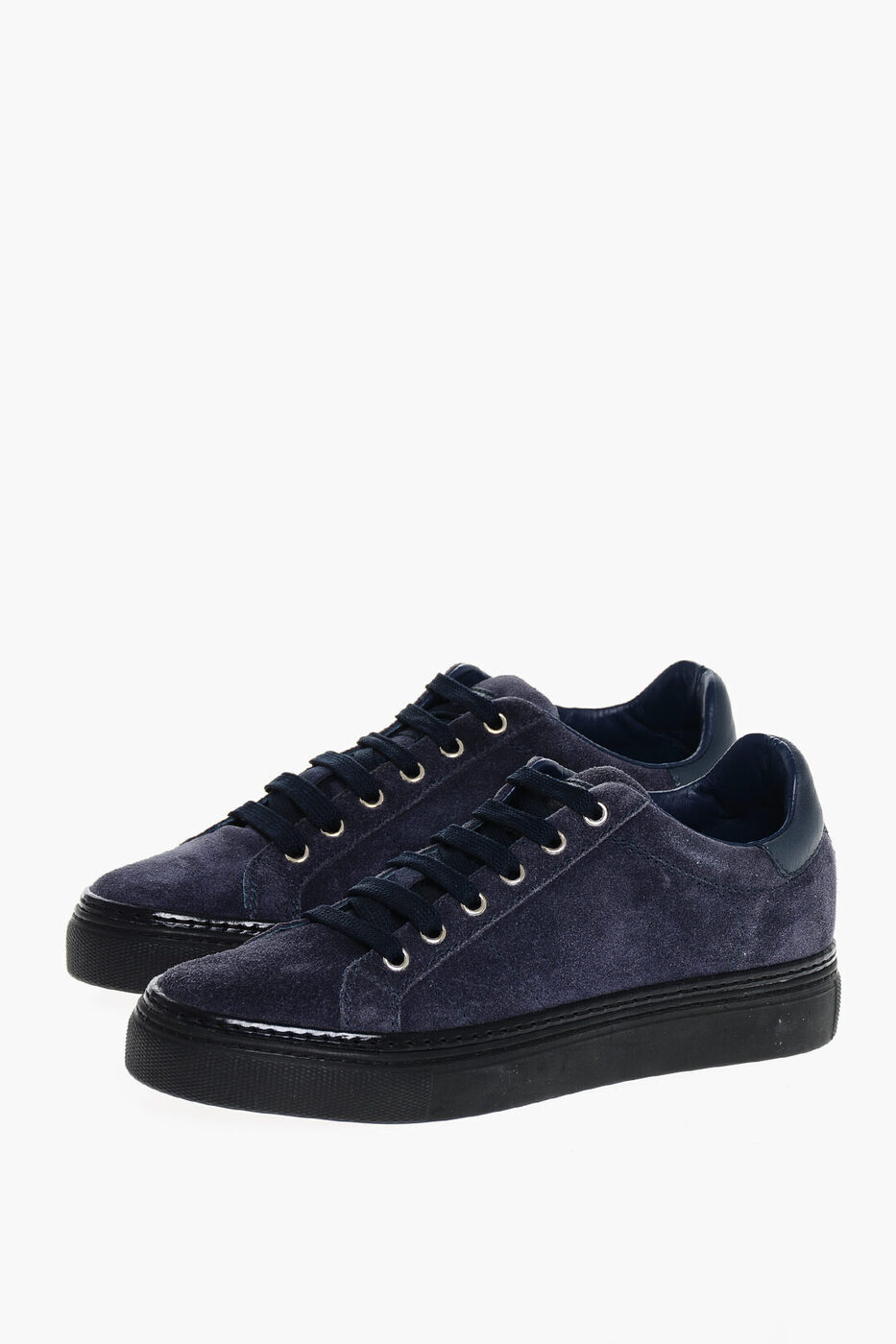 ͥꥢ CORNELIANI ˡ  Sneakers ID SUEDE LOW-TOP SNEAKERS WITH TON ON TONE...