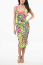 【1000円OFFクーポン配布中!!】 ヴェルサーチ VERSACE ワンピース ドレス レディース Dresses JEANS COUTURE ANIMALIER MIDI DRESS 76HAO919 NS397 609 関税 送料無料 ラッピング無料 2020SS dk