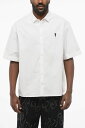 ニール バレット NEIL BARRETT シャツ メンズ Shirts LOOSE FIT POPLIN COTTON SHIRT WITH SHORTS SLEEVES PBCM116-U014 526 関税 送料無料 ラッピング無料 2020SS dk
