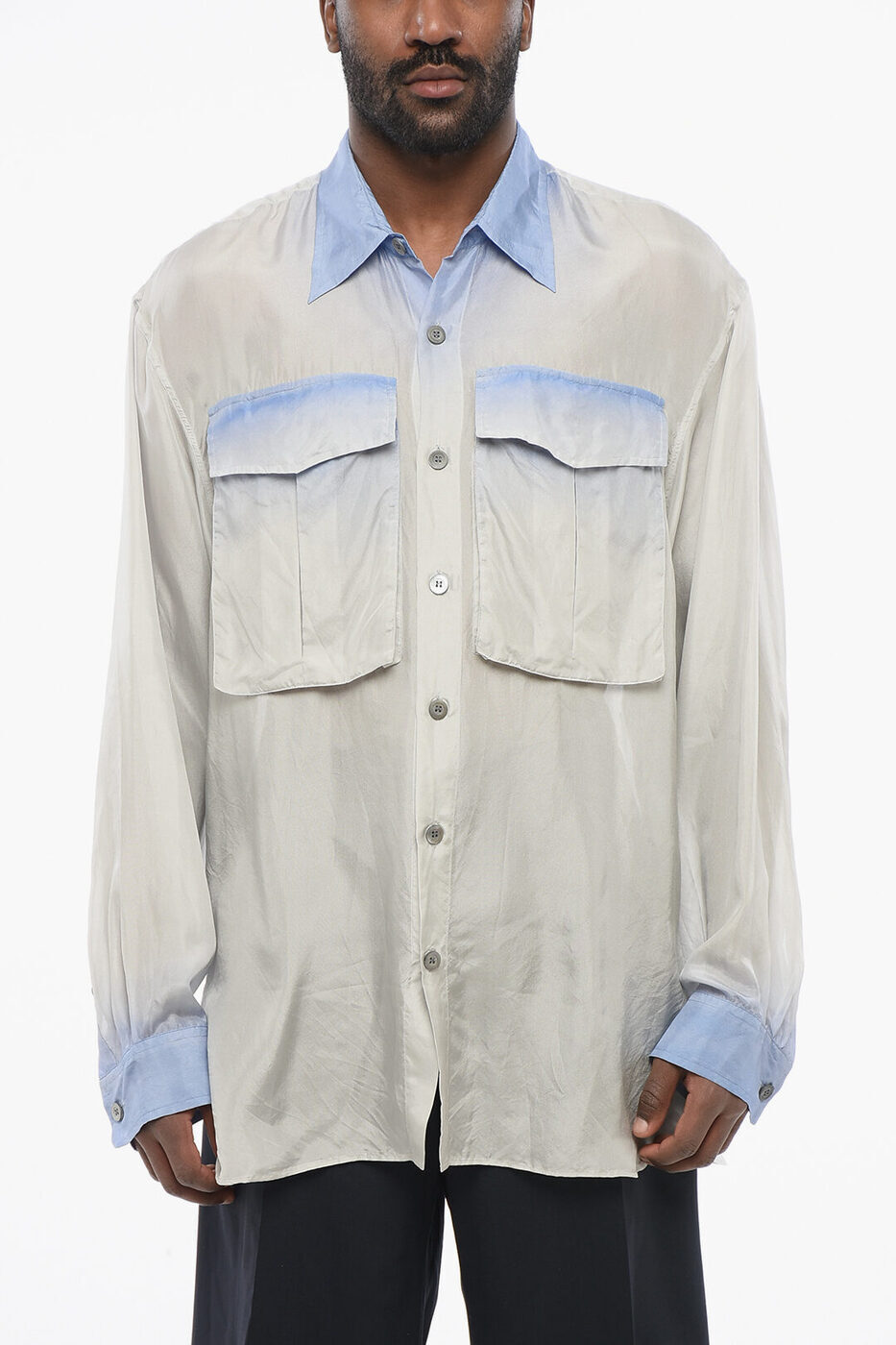 ɥꥹ  Υåƥ DRIES VAN NOTEN   Shirts DEGRADÈ PATTERNED CAL...