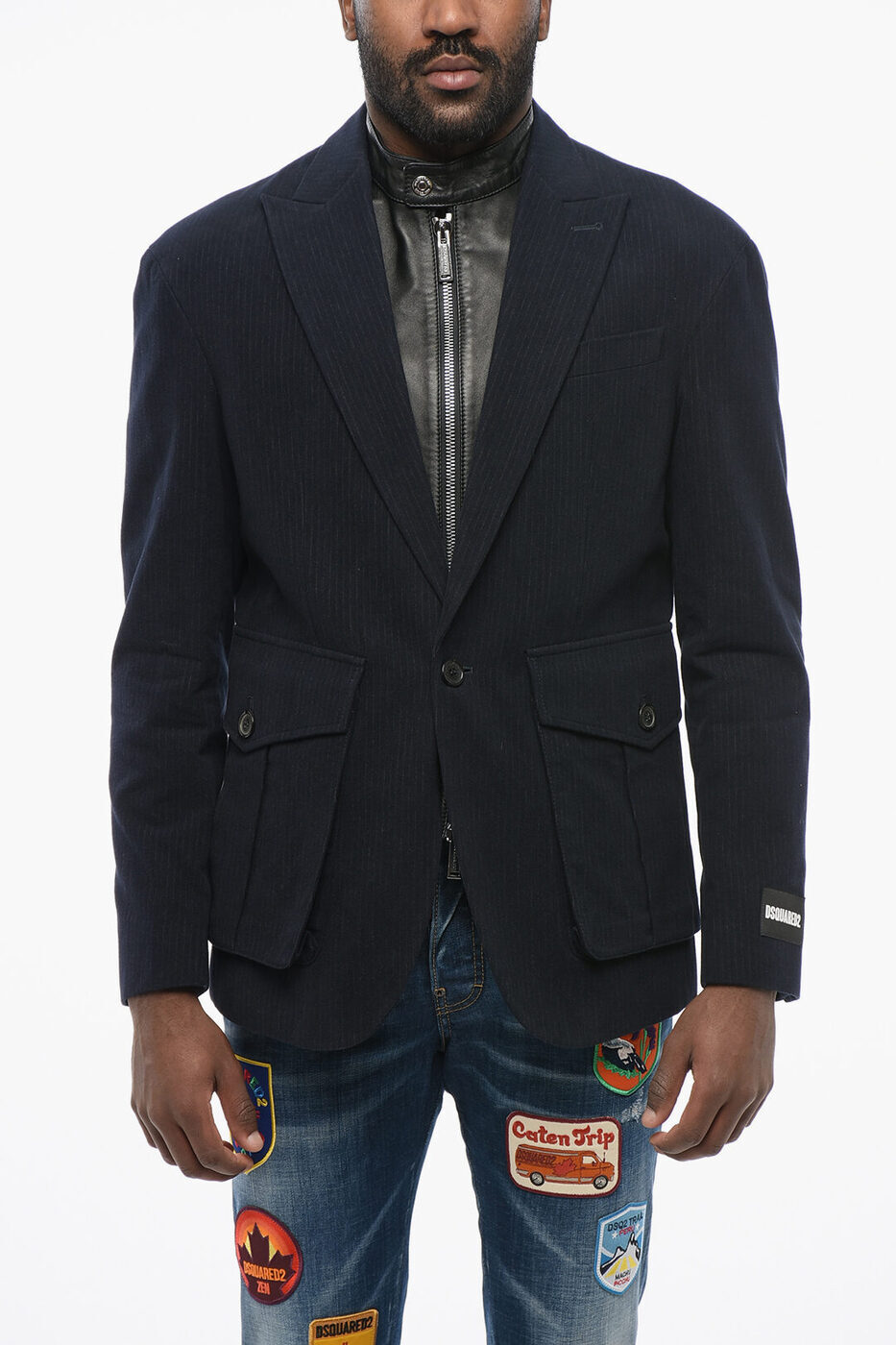 ǥ DSQUARED2 եޥ   Formal Outfits PINSTRIPED BLAZER WIT...