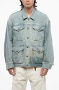 アール サーティーン R13 ジャケット メンズ Jackets LIGHT WASHED DENIM JACKET WITH PAINT DETAILS R13WD112D224B 関税 送料無料 ラッピング無料 2020SS dk