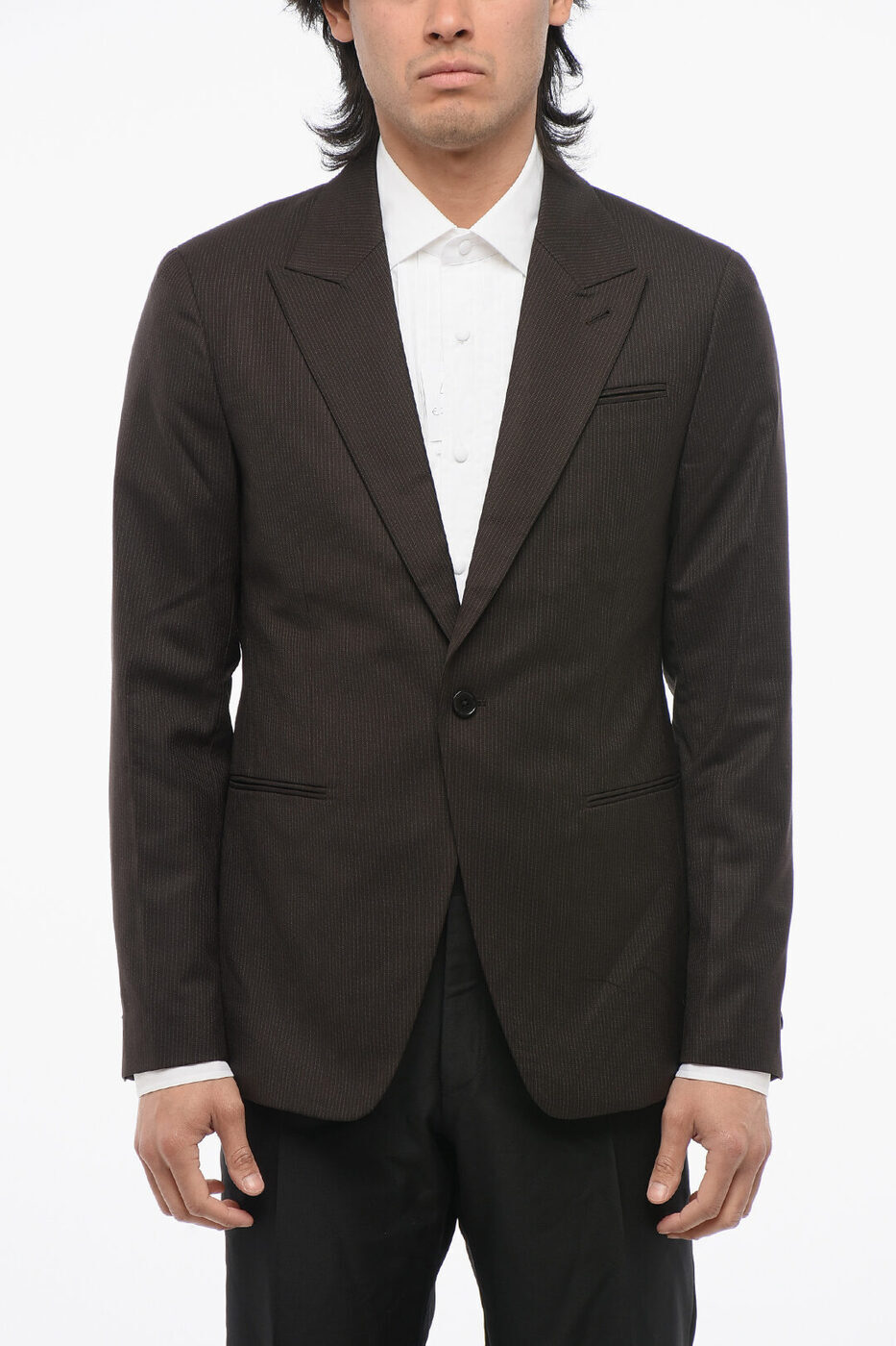 륻 ALLSAINTS եޥ   Formal Outfits PINSTRIPED BLAZER WITH ...