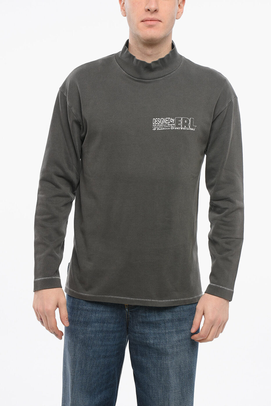 ݥȺ4!! 륨 ERL åȥ ȥ졼ʡ  Sweatshirts BRUSHED COTT...