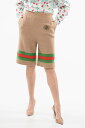 【1000円OFFクーポン配布中!!】 グッチ GUCCI ズボン パンツ レディース Trousers ICONIC BANDED KNITTED SHORTS WITH EMBROIDERED LOGO 748931 XKDGL 2448 関税 送料無料 ラッピング無料 2020SS dk