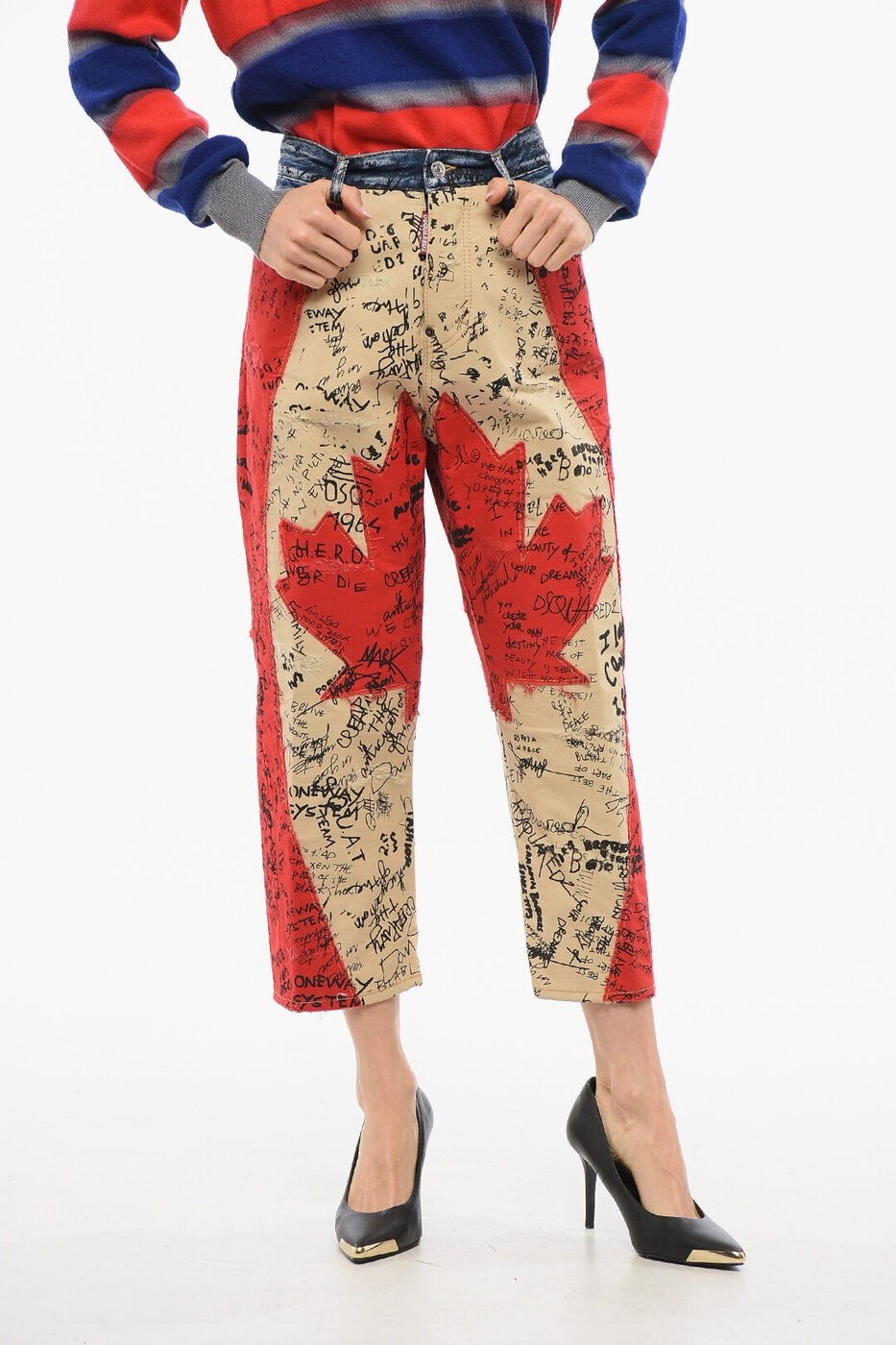 ǥ DSQUARED2 ǥ˥ ǥ Jeans PATCHWORK KAWAII FIT DENIMS 21CM S...