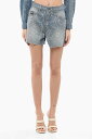 【1000円OFFクーポン配布中!!】 ヴェルサーチ VERSACE ズボン パンツ レディース Trousers JEANS COUTURE GLITTERY DENIM SHORTS 76HAD514 DS013M30 904 関税 送料無料 ラッピング無料 2020SS dk