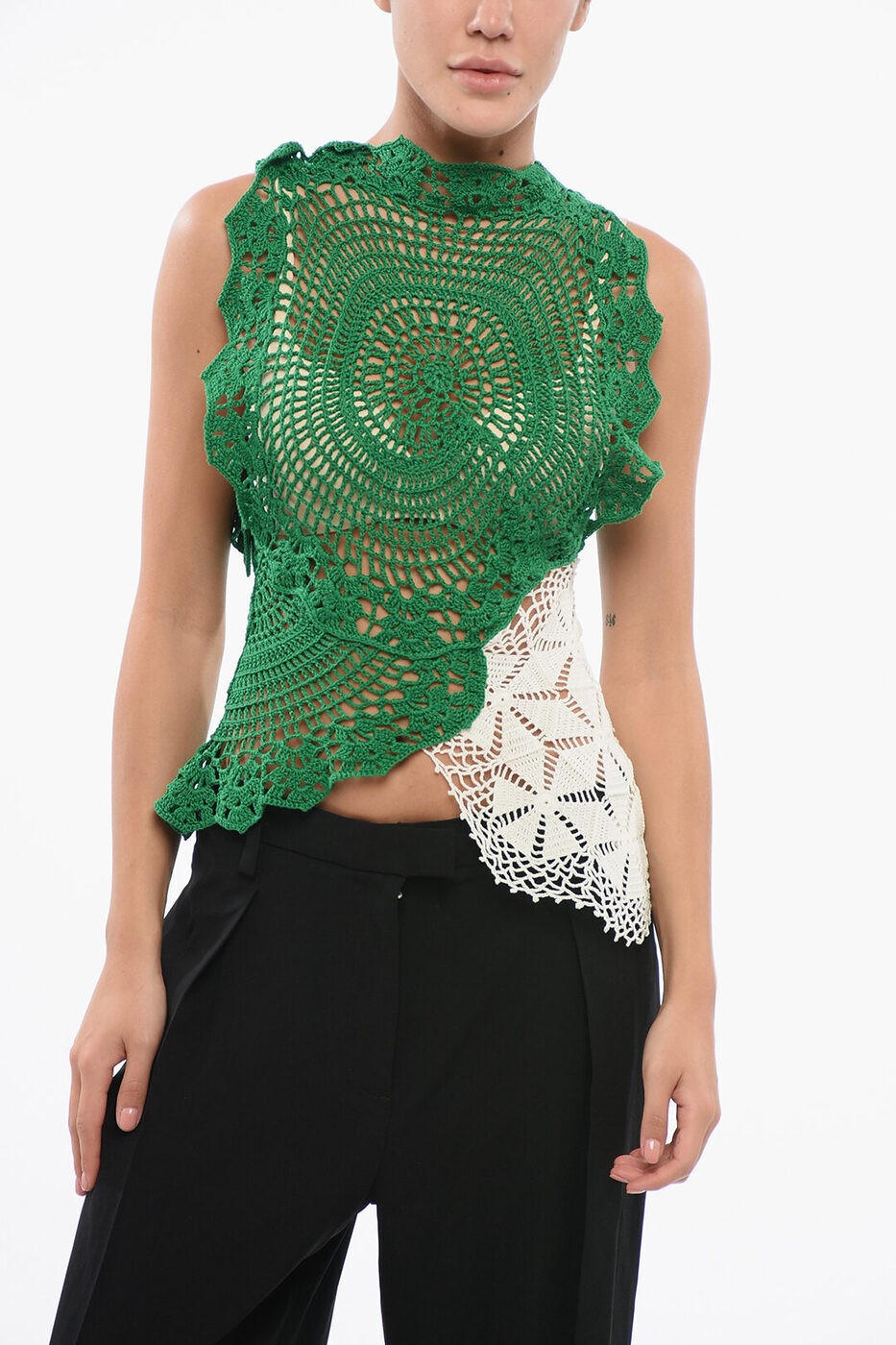   THE ROW T ȥåץ ǥ T-shirts and tops CROCHET ASYMMETRIC CHRY...