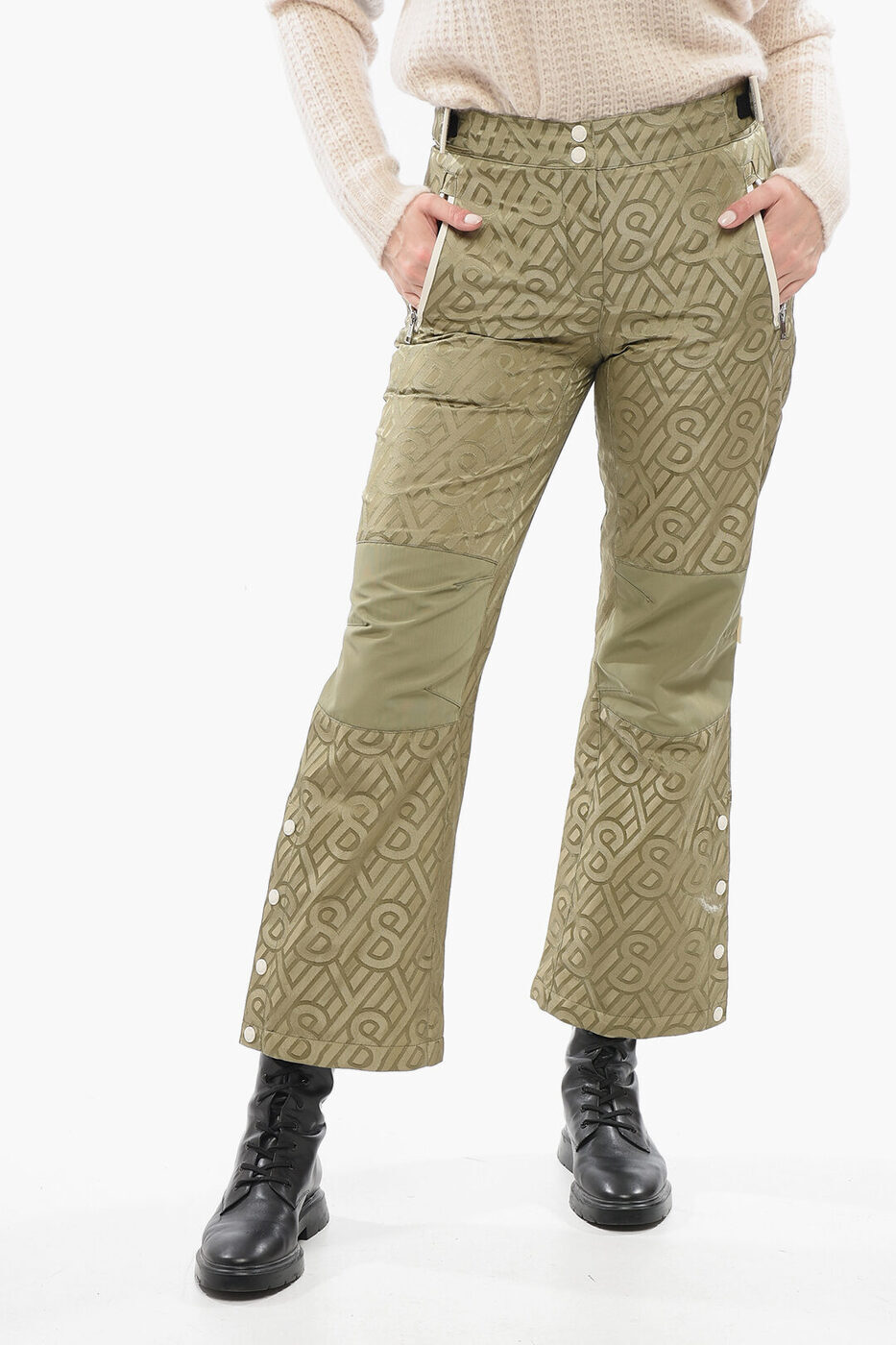 ݥȺ4!!   YVES SALOMON ܥ ѥ ǥ Trousers CROPPED SKI...