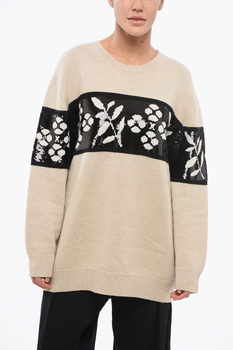 ޥå ޡ MAX MARA  ˥åȥ ǥ Knitwear CASHMERE BLEND FAGGI CREW...