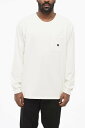 ニードルス NEEDLES Tシャツ トップス メンズ T-shirts and tops LONG SLEEVED CREW-NECK T-SHIRT WITH BREAST POCKET AND BUTTER OT261PL WHT 関税 送料無料 ラッピング無料 2020SS dk
