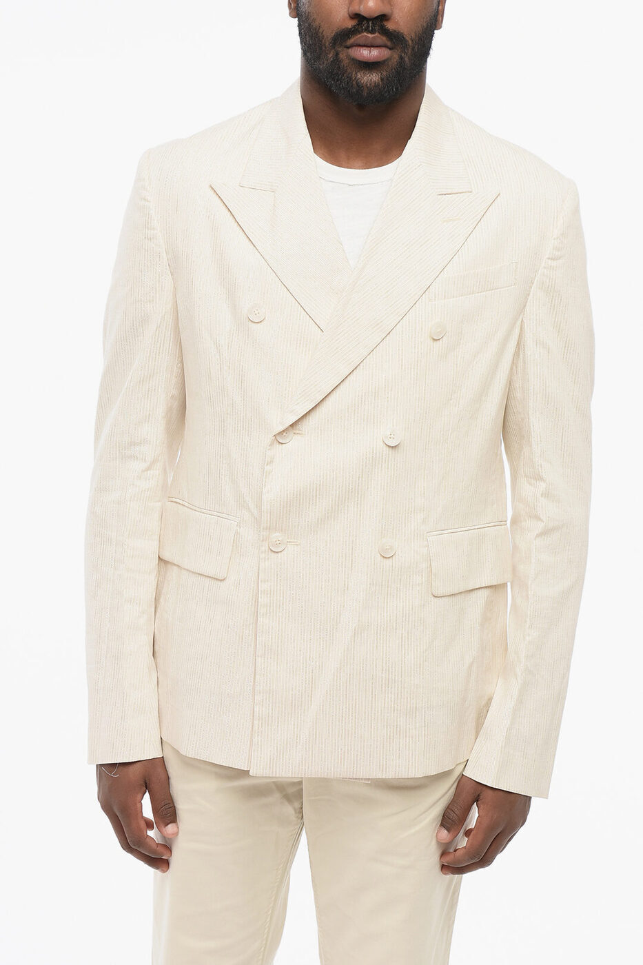 ߥ AMIRI եޥ   Formal Outfits DOUBLE-BREASTED LUREX BLAZER WI...