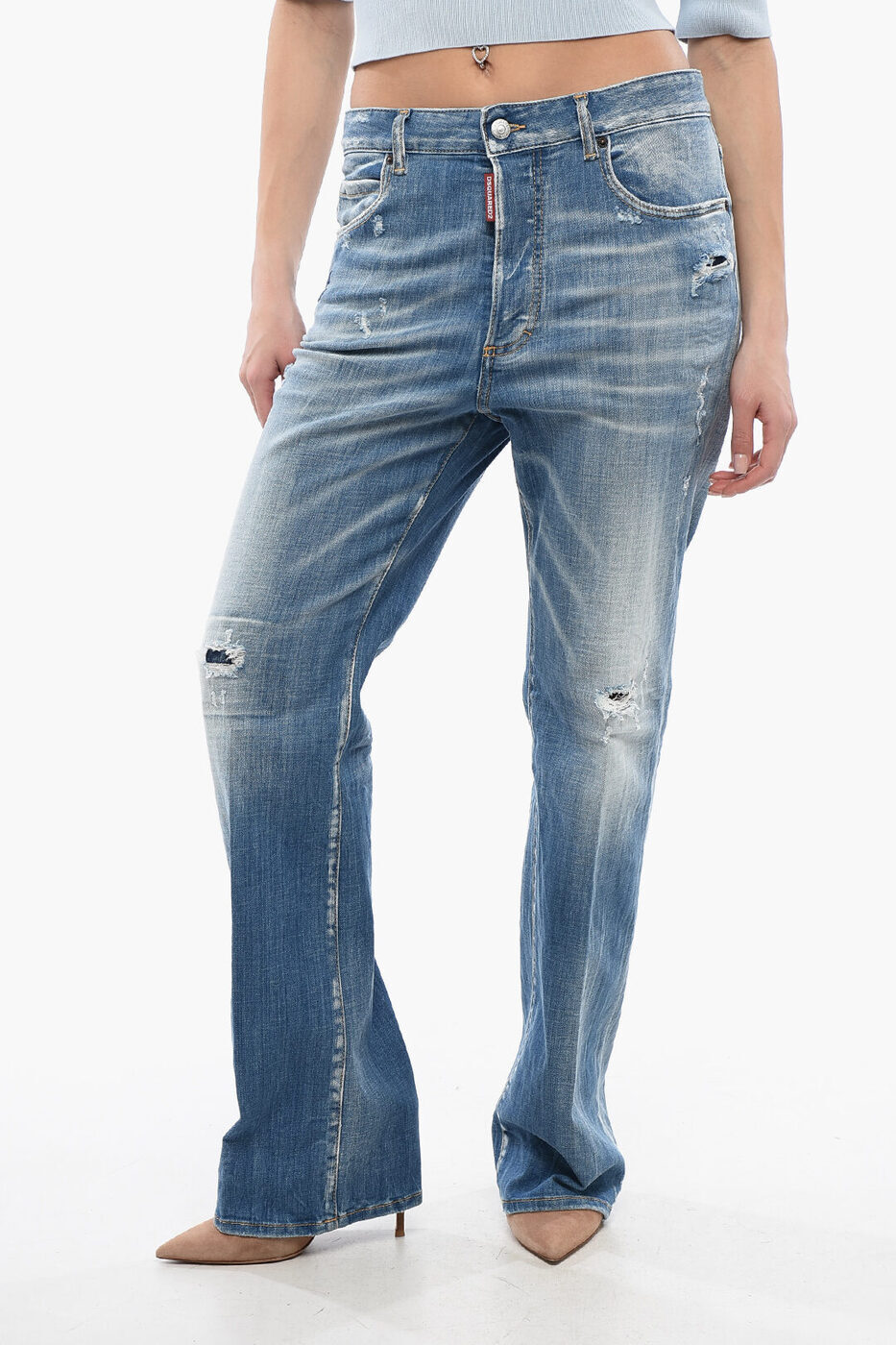 ݥȺ4!! ǥ DSQUARED2 ǥ˥ ǥ Jeans MID WASH ROADIE FIT...