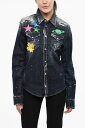 【1000円OFFクーポン配布中!!】 ディースクエアード DSQUARED2 シャツ レディース Shirts VINTAGE EFFECT DENIM JACKET WITH METALLIC LEATHER DETAILS S75DL0852 S30342 470 関税 送料無料 ラッピング無料 2020SS dk