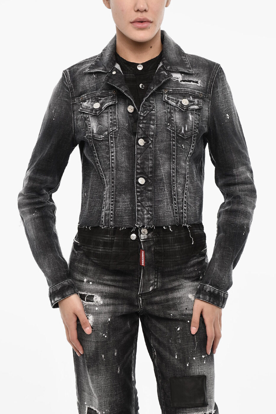 ǥ DSQUARED2  ǥ Shirts VINTAGE EFFECT DENIM JACKET S75AM...