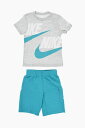【本日ポイント4倍!!】 ナイキ NIKE KIDS パンツ ボーイズ Cargo trousers LOGO PRINTED SHORTS AND CREW-NECK T-SHIRT SET 86J213-BA2 関税 送料無料 ラッピング無料 2020SS dk