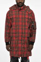 ディースクエアード DSQUARED2 トレンチ コート メンズ Coats and Trench CHECKED MAXI COAT WITH HIDDEN CLOSURE S74AH0064 S49602 001F 関税 送料無料 ラッピング無料 2020SS dk