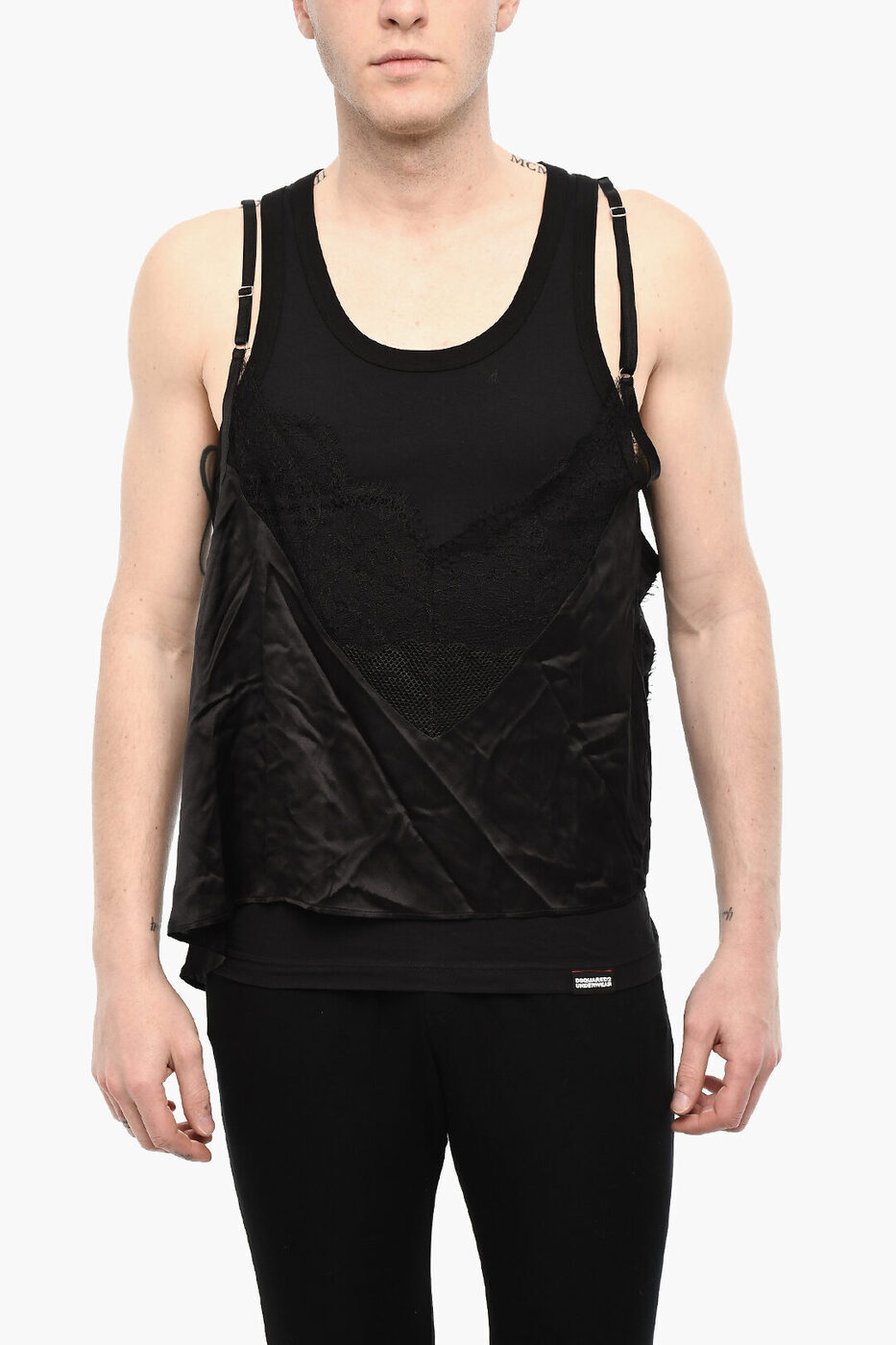 ǥ DSQUARED2   Underwear SILK BLEND UNDERWEAR TANK TO...