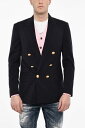 ディースクエアード DSQUARED2 フォーマル スーツ メンズ Formal Outfits FLAP POCKETS DOUBLE BREASTED BLAZER WITH GOLDEN EFFECT BUTTO S71BN0935 S78500 524 関税 送料無料 ラッピング無料 2020AW dk