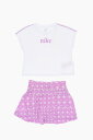 ナイキ NIKE KIDS ズボン パンツ ガールズ Trousers ALL-OVER LOGO SKIRT SCOOTER AND CREW-NECK T-SHIRT SET 36M609-P6I 関税 送料無料 ラッピング無料 2020SS dk
