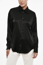 ディースクエアード DSQUARED2 シャツ レディース Shirts SOLID COLOR SATIN BLOUSE WITH JEWELS BACK S72DL0734 S53846 900 関税 送料無料 ラッピング無料 2020SS dk