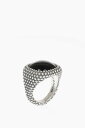 ノーヴェヴェンティチンクエ NOVE25 ジュエリー メンズ Jewelry DOTTED SQUARE CHEVALIER RING WITH ONYCE STONE N25ANEPQ073 関税 送料無料 ラッピング無料 2020AW dk