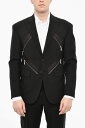 【1000円OFFクーポン配布中!!】 ディースクエアード DSQUARED2 フォーマル スーツ メンズ Formal Outfits SINGLE BREASTED BLAZER WITH PEAK LAPEL AND ZIP DETAIL S74BN1239 S53632 900 関税 送料無料 ラッピング無料 2020AW dk